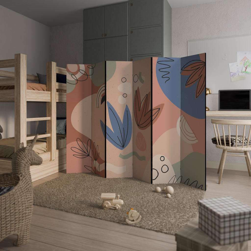 PASTEL DESTINY Biombo de 6 paneles