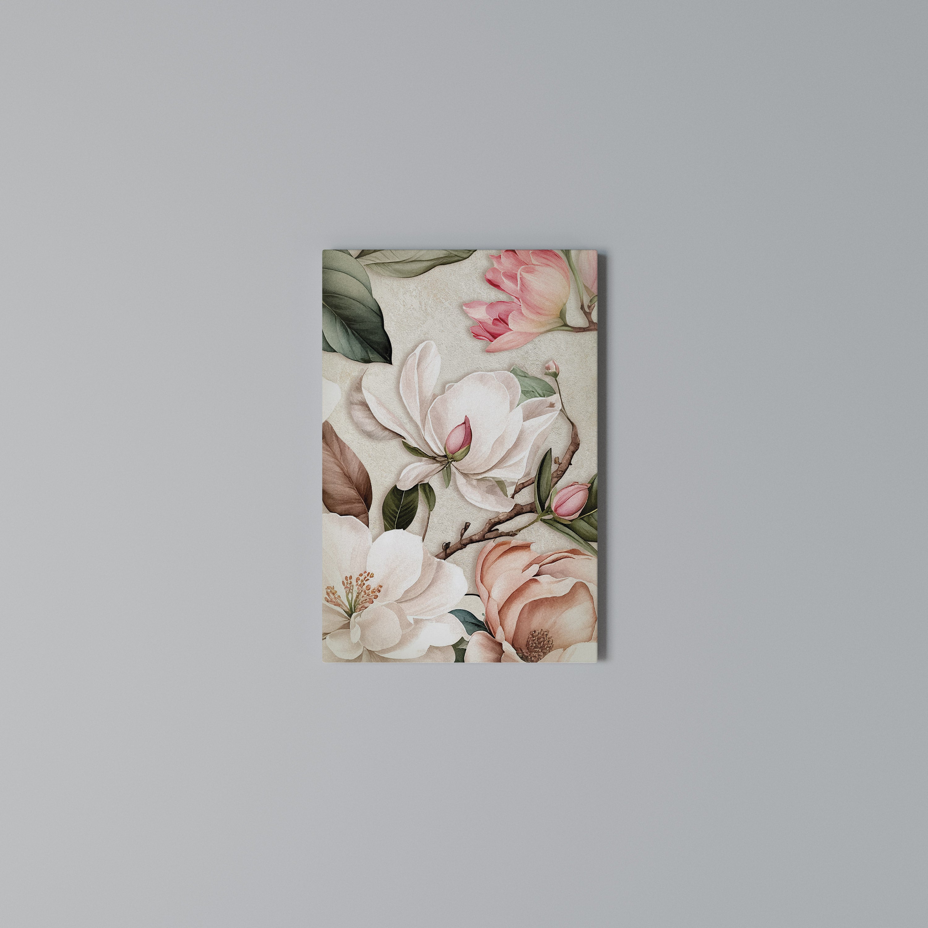 FLORAL GRACE Cuadro en lienzo vertical