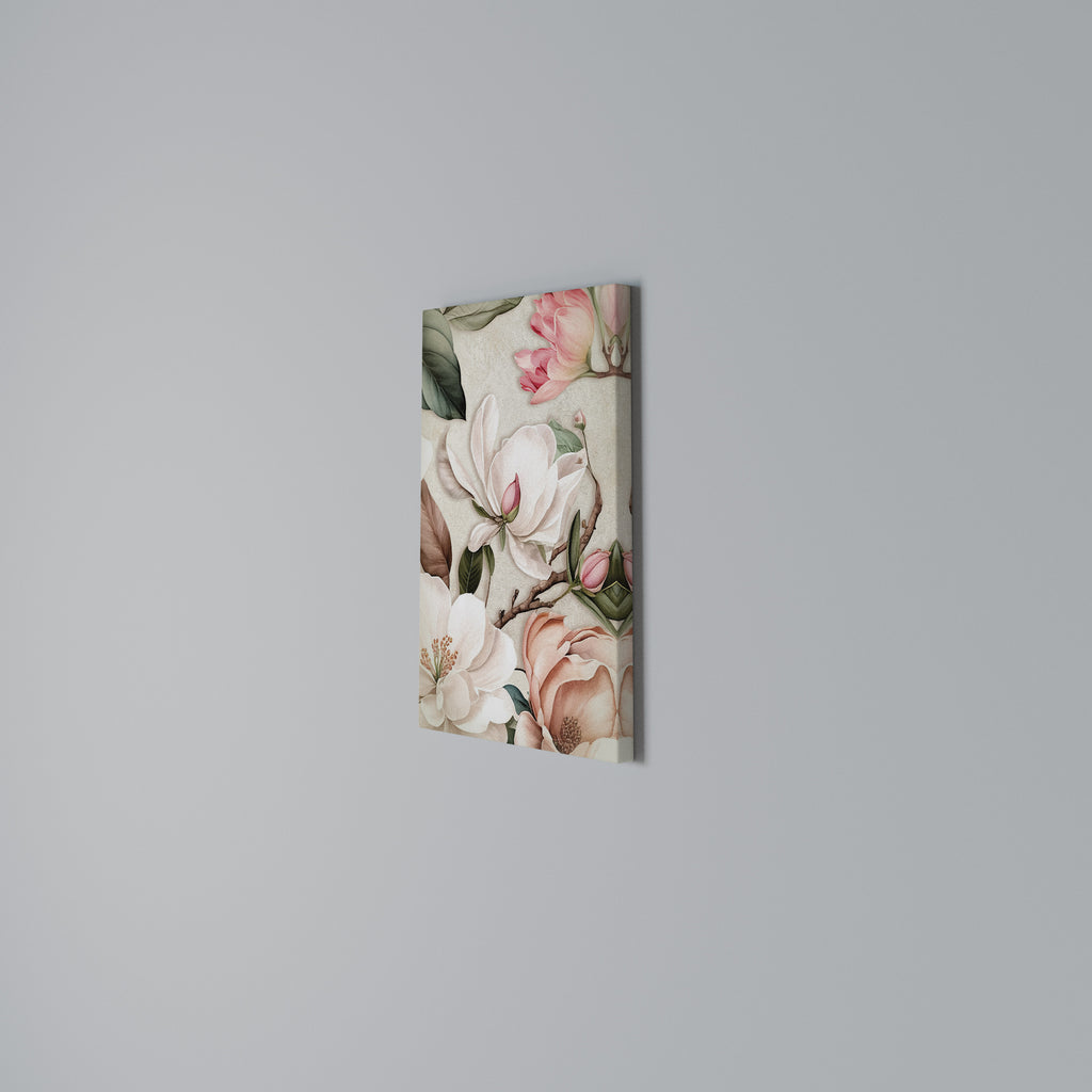 FLORAL GRACE Cuadro en lienzo vertical