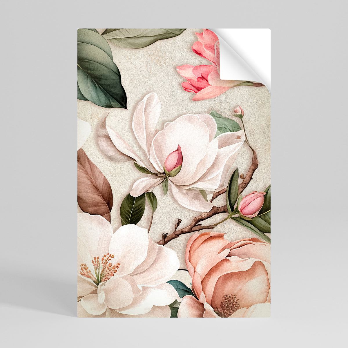 FLORAL GRACE Póster adhesivo vertical