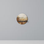 TRANQUIL FIELD Estante Redondo Decorativo en Acabado Negro