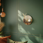 TRANQUIL FIELD Estante Redondo Decorativo en Acabado Negro