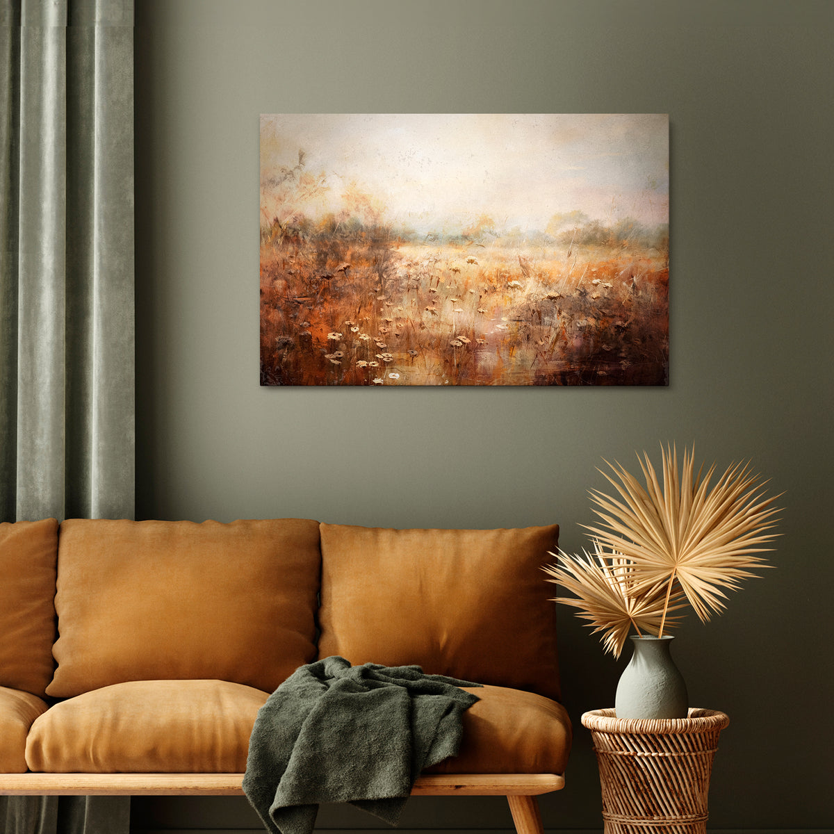 TRANQUIL FIELD Cuadro en lienzo horizontal