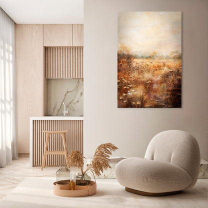 TRANQUIL FIELD Cuadro en lienzo vertical