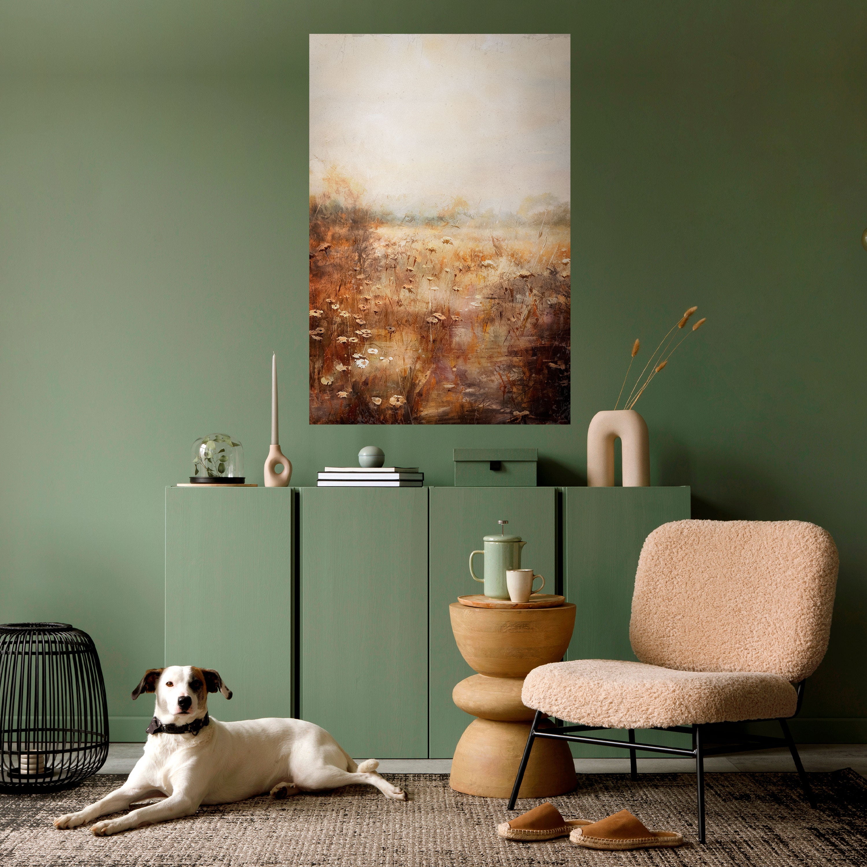 TRANQUIL FIELD Peel and Stick Vertical Poster