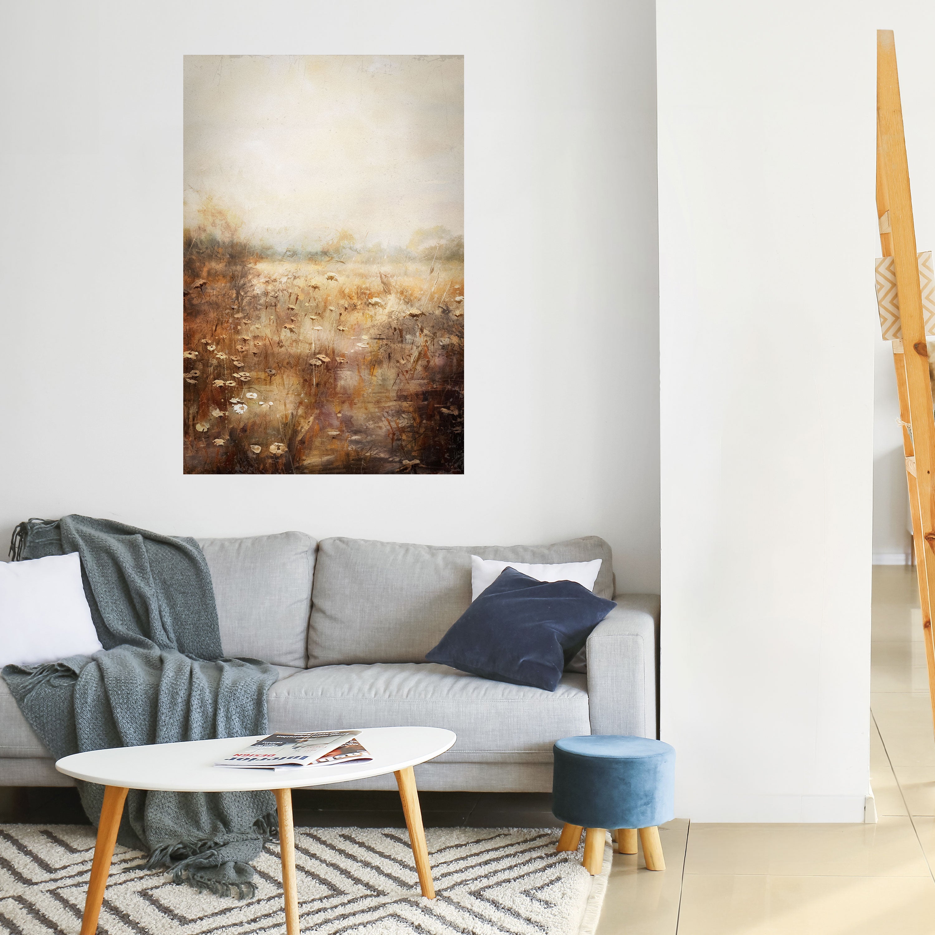 TRANQUIL FIELD Peel and Stick Vertical Poster
