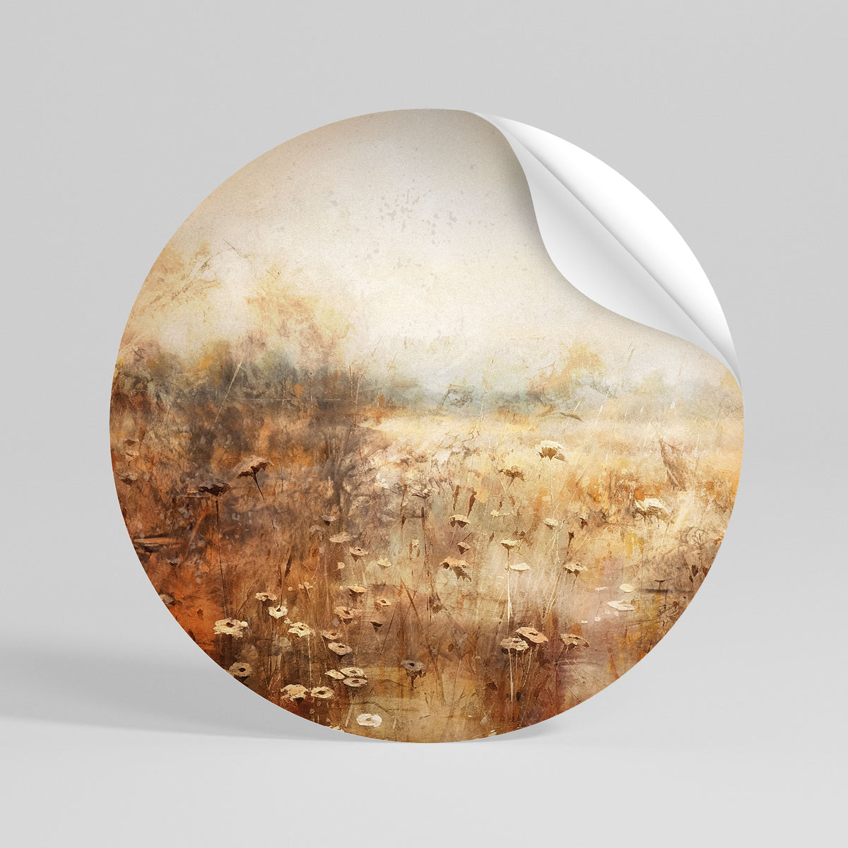 TRANQUIL FIELD Vinilo adhesivo redondo