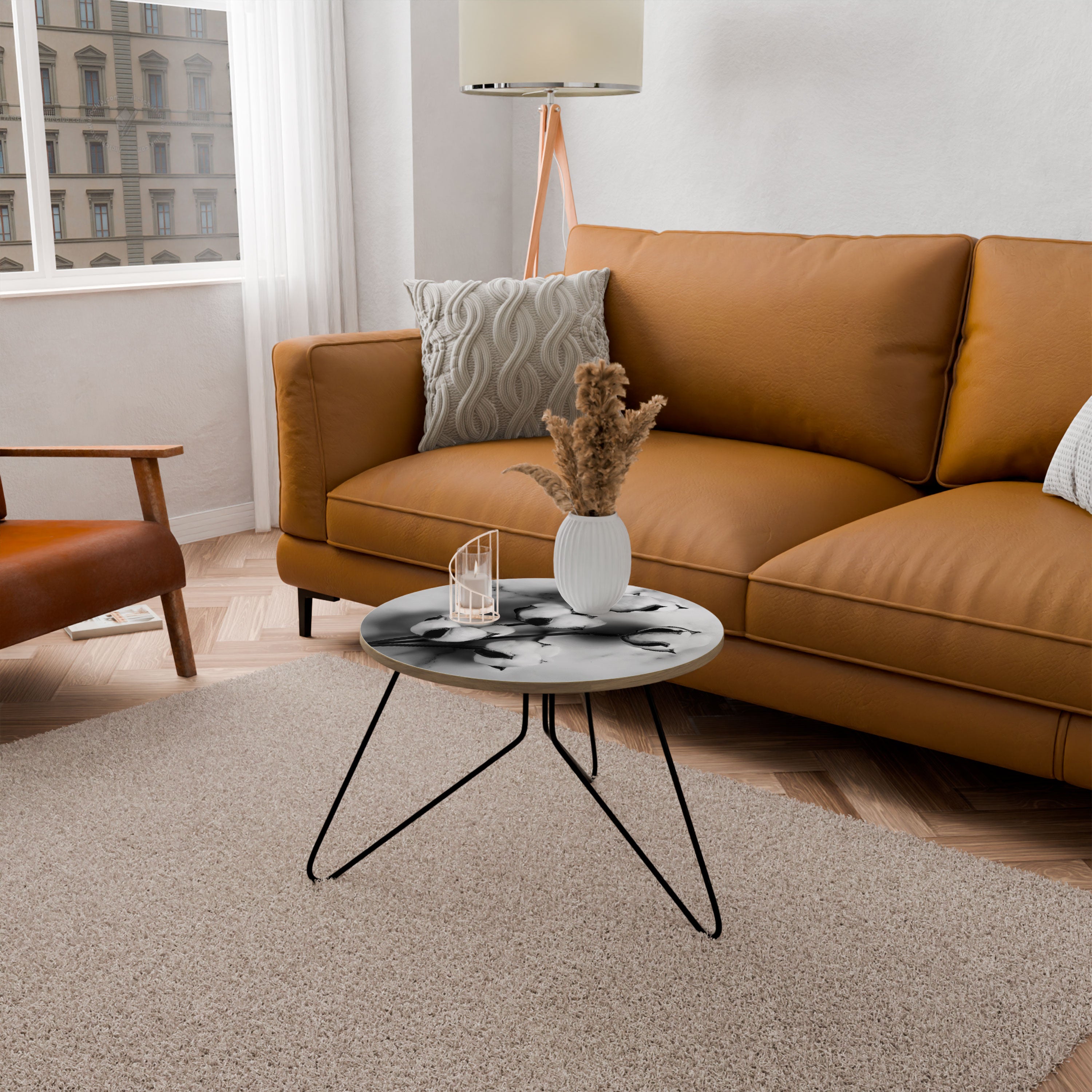 MONOCHROME COTTON DREAMS Coffee Table 60