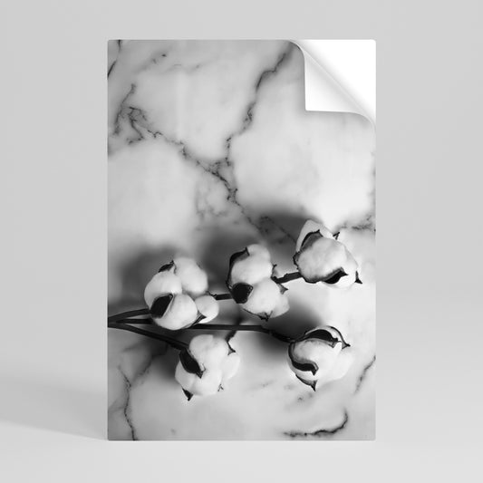 MONOCHROME COTTON DREAMS Póster adhesivo vertical