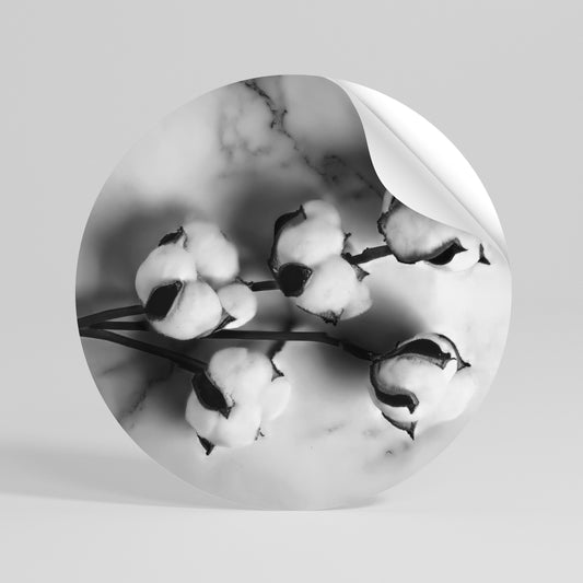 MONOCHROME COTTON DREAMS Vinilo adhesivo redondo