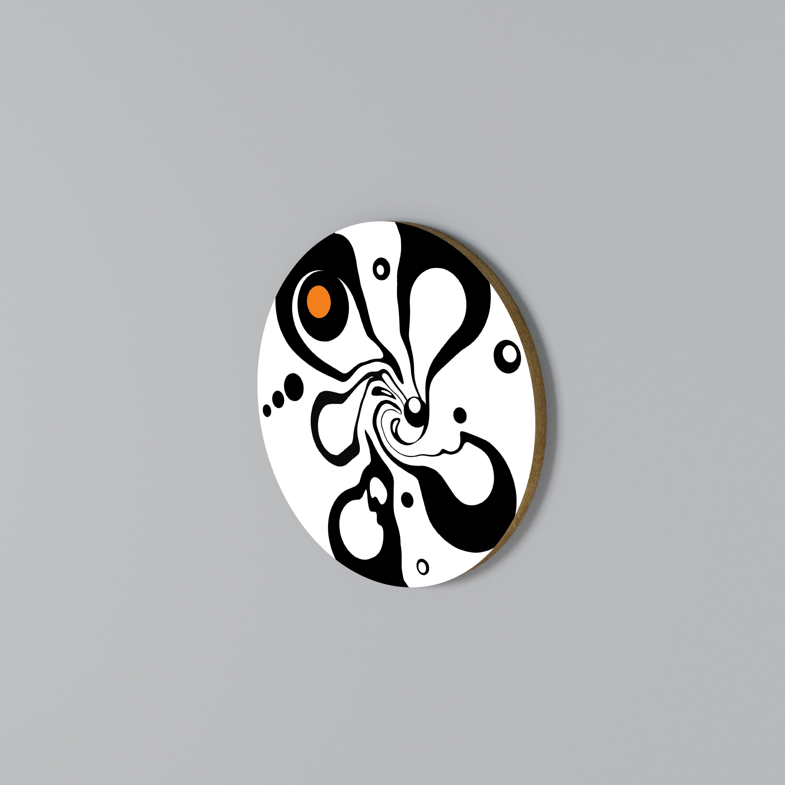 SWIRLING NATURE Round Wall Art