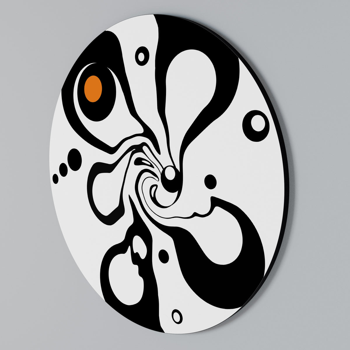 SWIRLING NATURE Arte de pared redondo