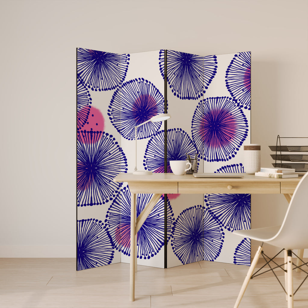 Biombo decorativo de 4 paneles MAGIC NATURE
