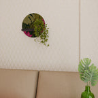 TROPICAL BEAUTY Estante Redondo Decorativo en Acabado Negro