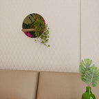 TROPICAL BEAUTY Estante Redondo Decorativo en Efecto Roble