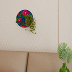 SPRING THOUGHTS Estante Redondo Decorativo en Acabado Negro