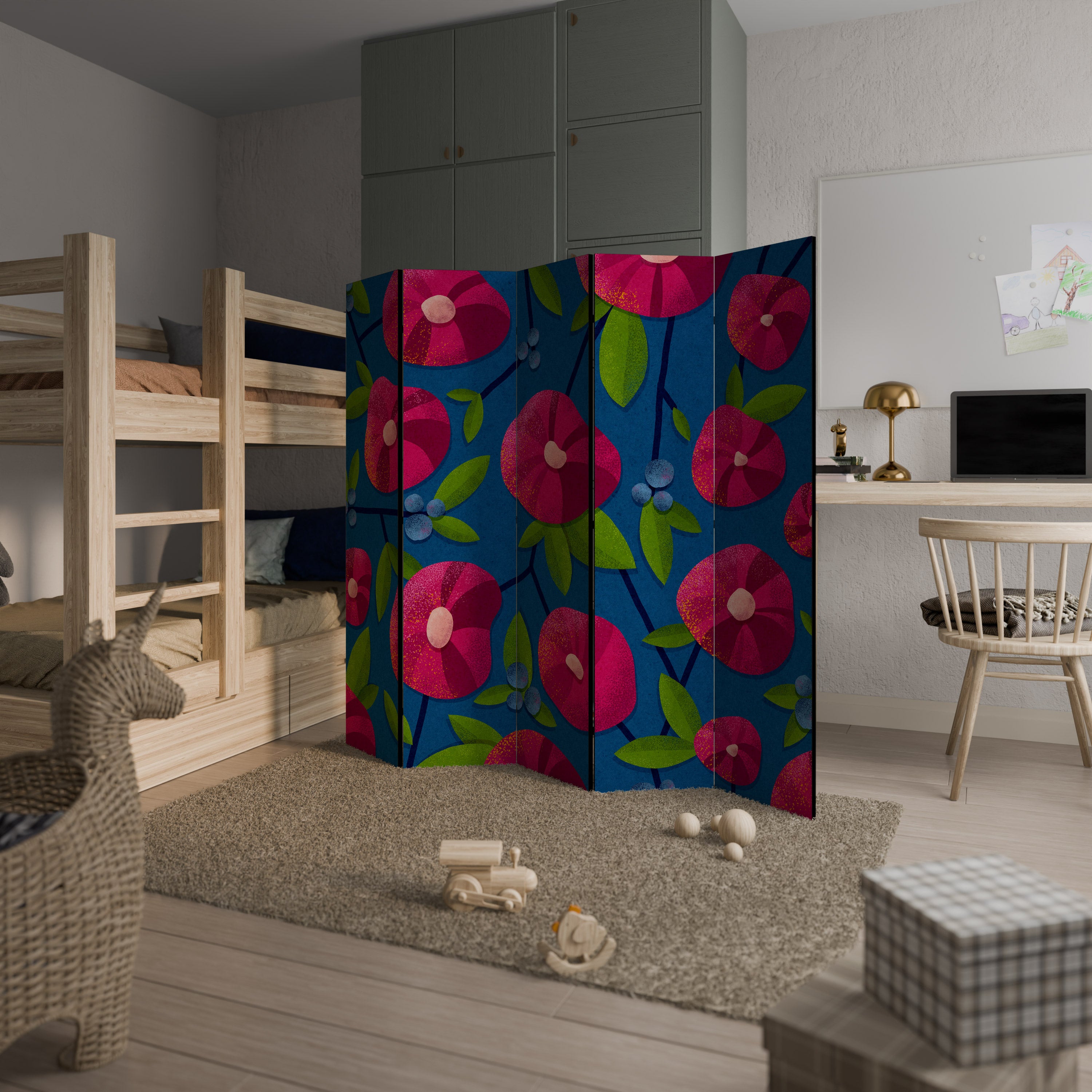 SPRING THOUGHTS 5-Panel Room Divider