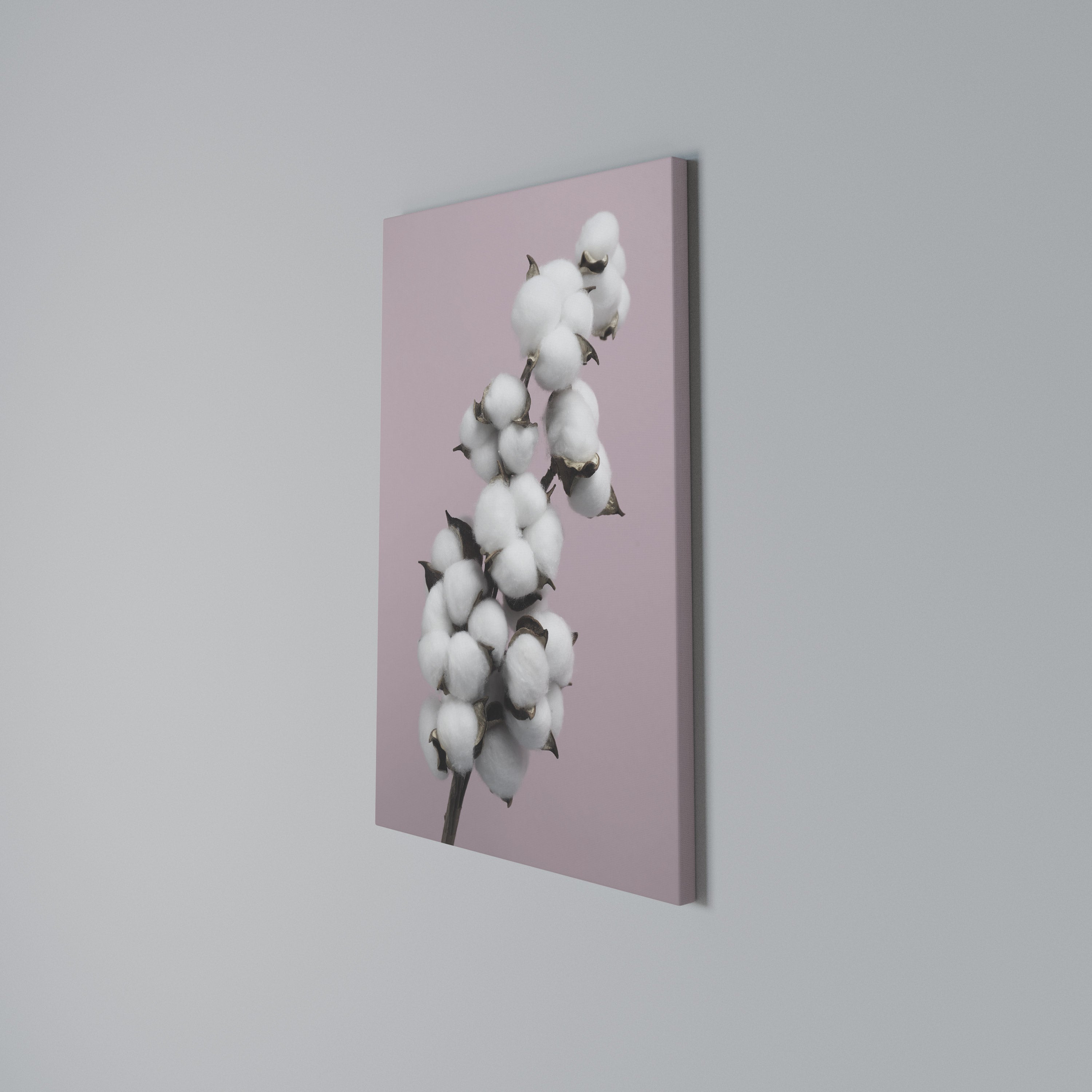 COTTON CLOUDS WHISPER Vertical Canvas Print