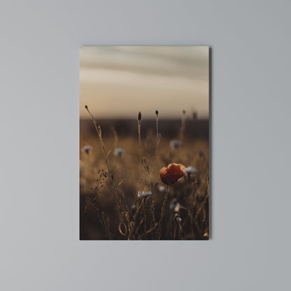 GLOWING MEADOWS AT DUSK Cuadro en lienzo vertical