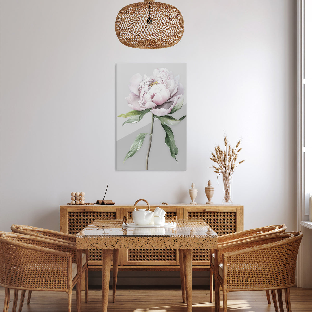 EVOCATIVE FLORAL FANTASY Vertical Canvas Print