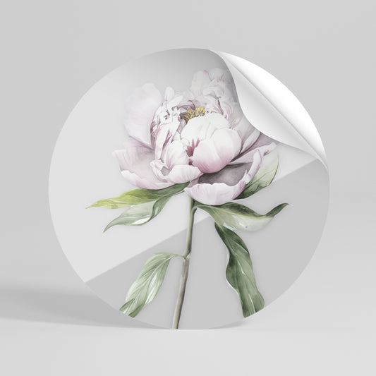 EVOCATIVE FLORAL FANTASY Vinilo adhesivo redondo