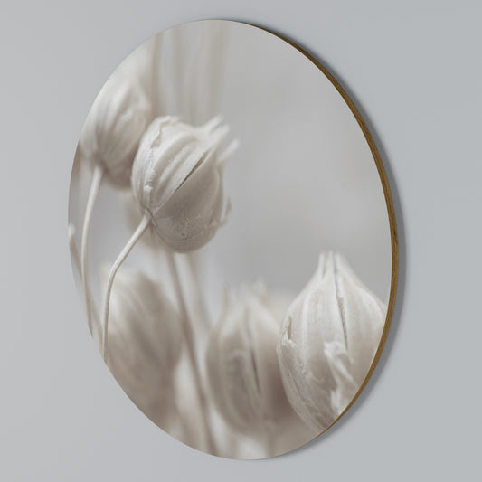 MYSTICAL BOTANICAL BLUSH Arte de pared redondo