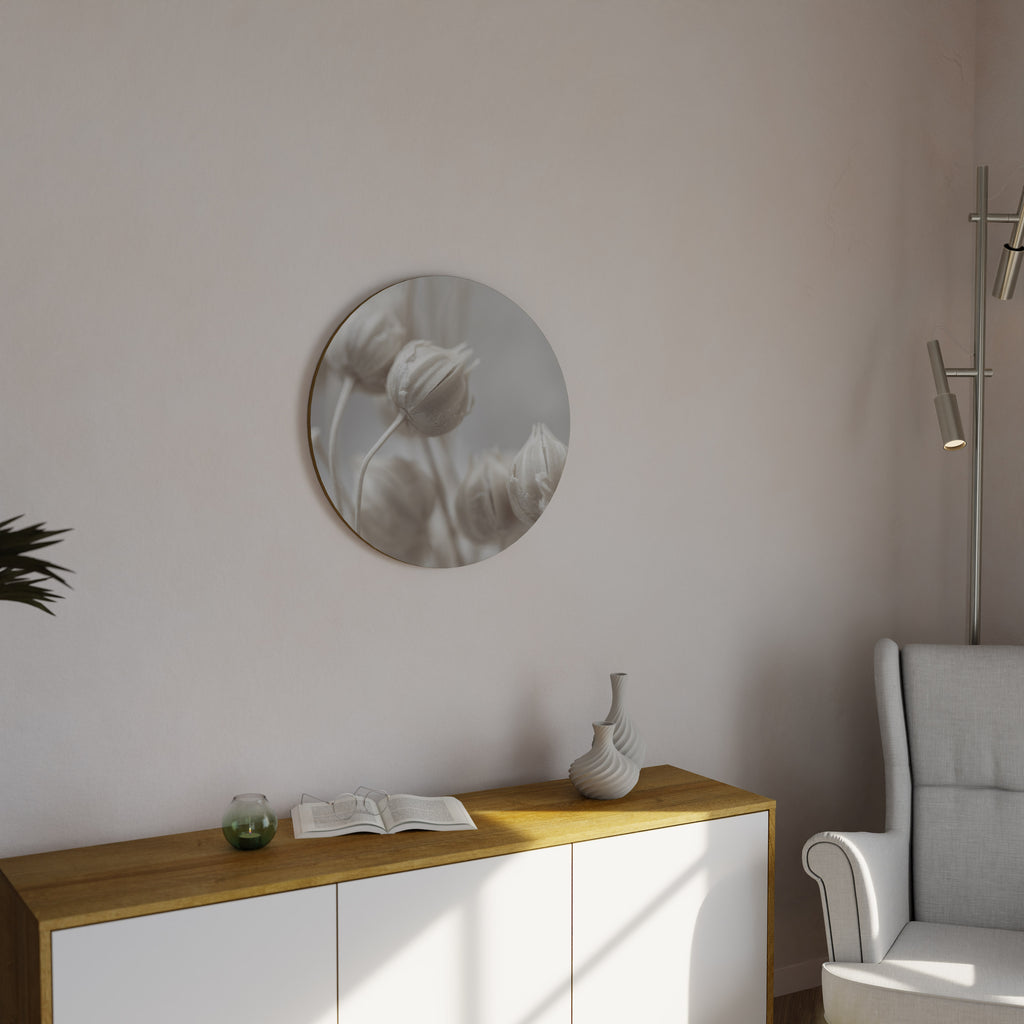 MYSTICAL BOTANICAL BLUSH Round Wall Art