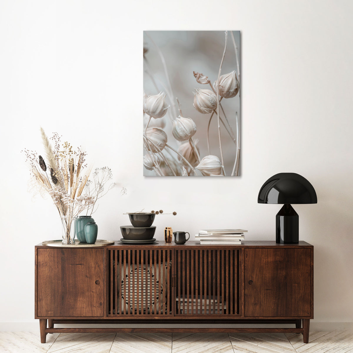 TRANQUIL BLOOMING VISION Cuadro en lienzo vertical