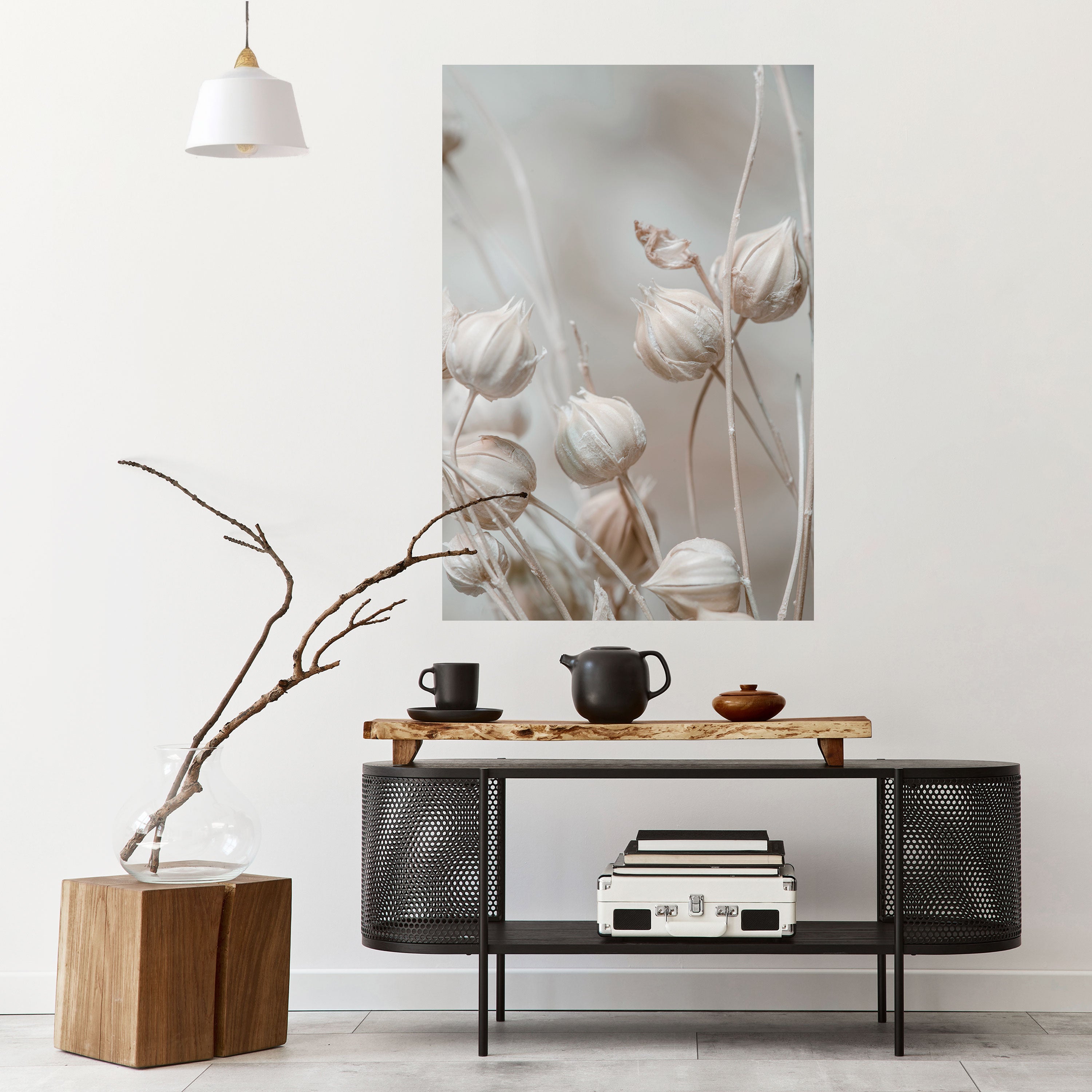 TRANQUIL BLOOMING VISION Peel and Stick Vertical Poster
