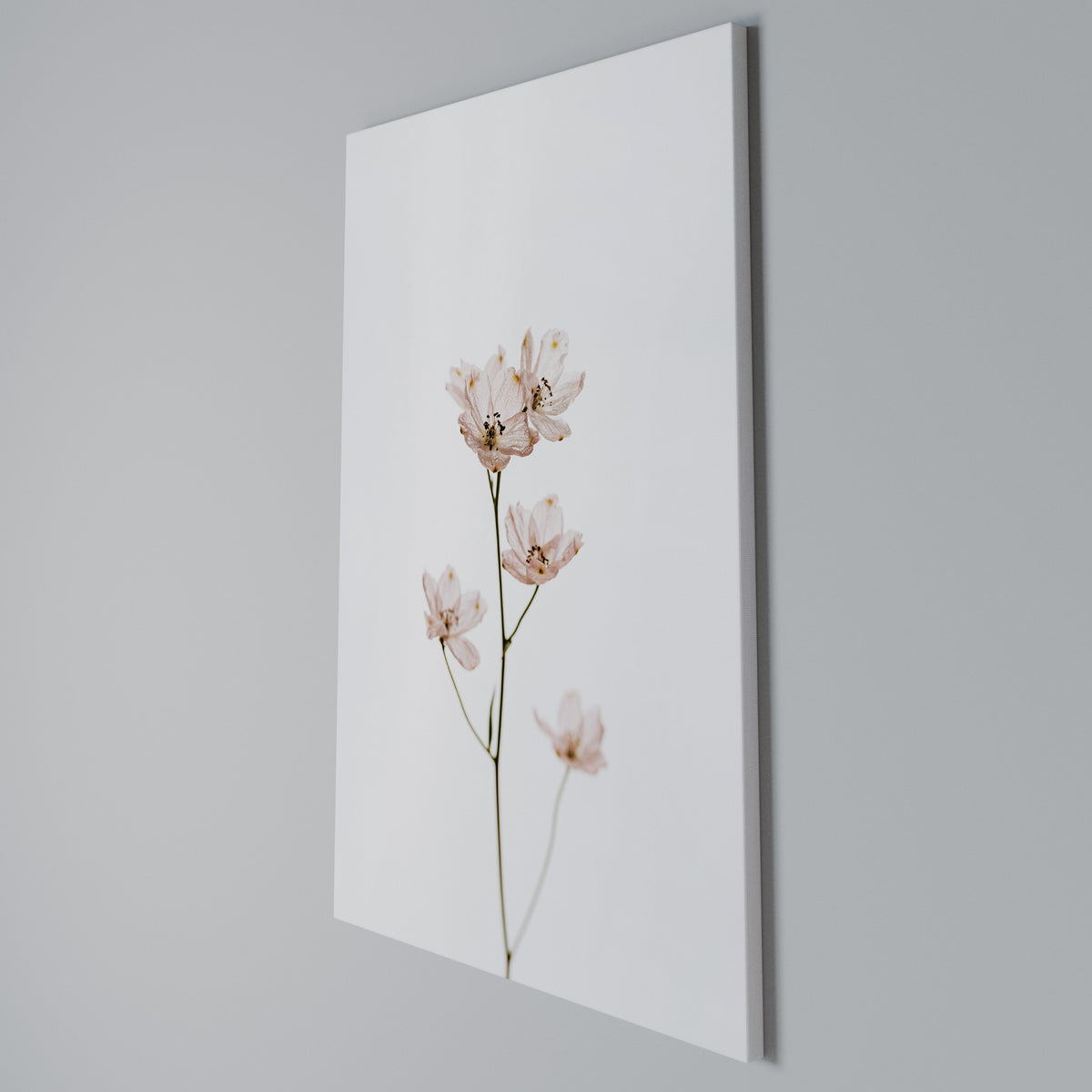 WHISPERS OF PINK Cuadro en lienzo vertical