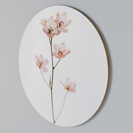 WHISPERS OF PINK Arte de pared redondo