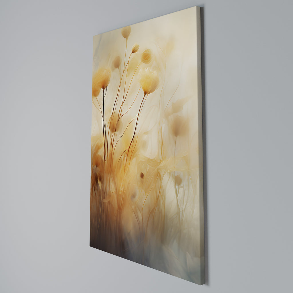 GOLDEN HUE EMBRACE Cuadro en lienzo vertical