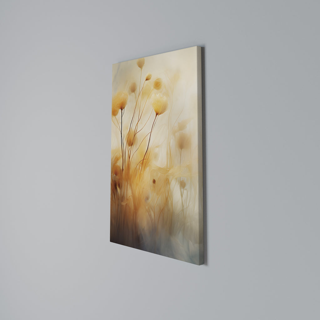 GOLDEN HUE EMBRACE Cuadro en lienzo vertical