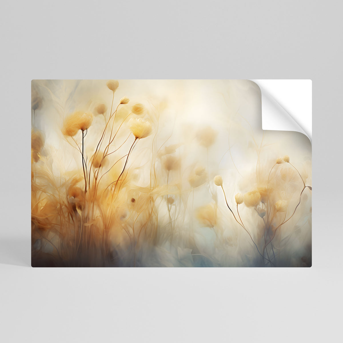 GOLDEN HUE EMBRACE Póster adhesivo horizontal