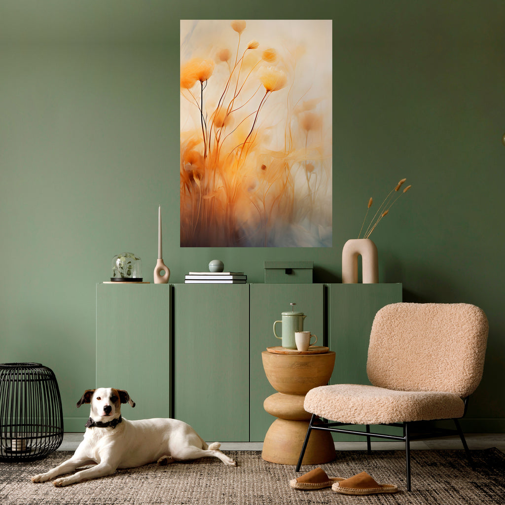 GOLDEN HUE EMBRACE Peel and Stick Vertical Poster