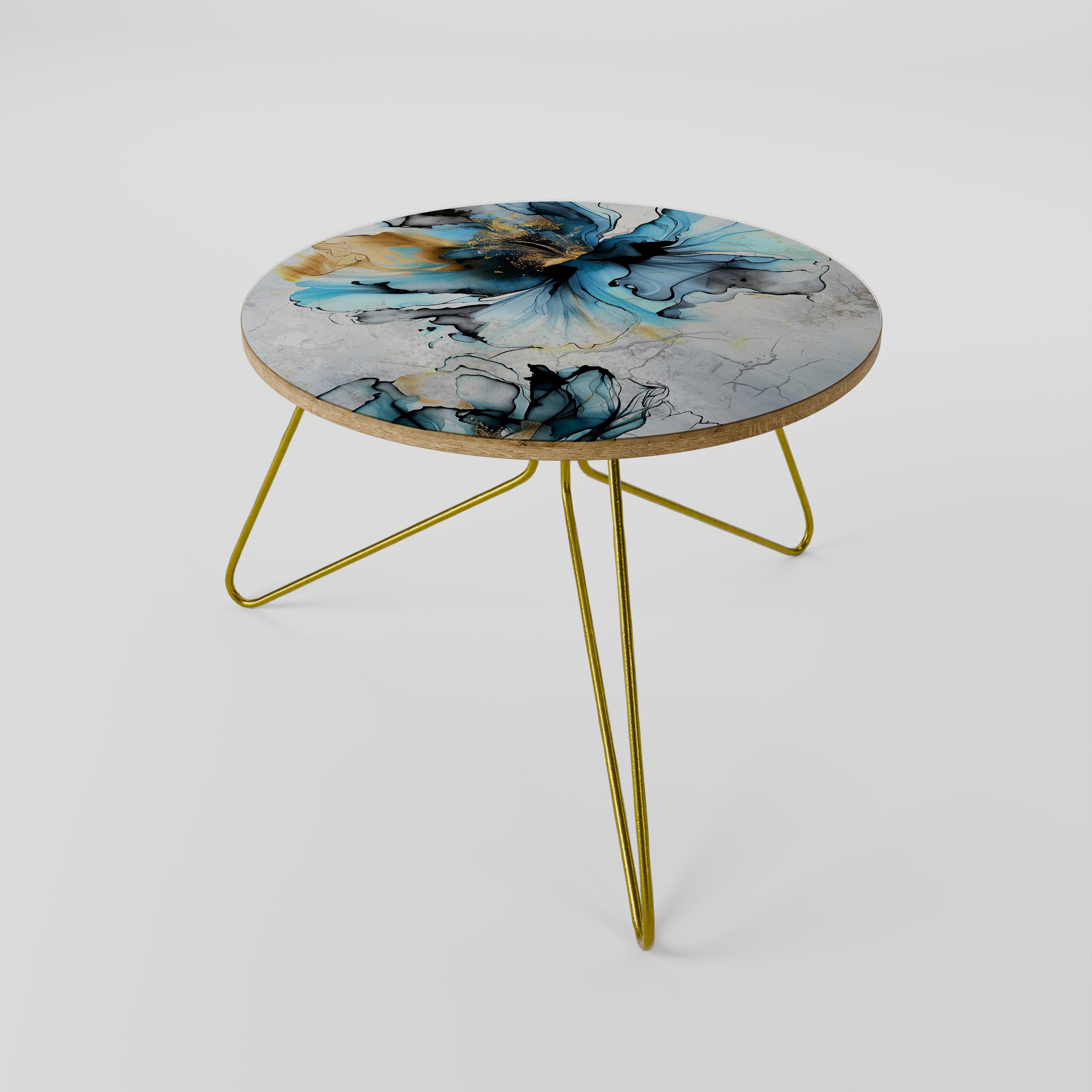 COBALT BLOSSOMS Coffee Table 60