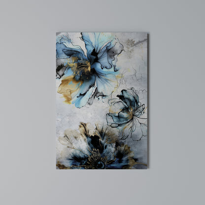 COBALT BLOSSOMS Cuadro en lienzo vertical