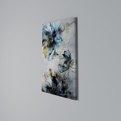 COBALT BLOSSOMS Cuadro en lienzo vertical