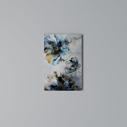 COBALT BLOSSOMS Cuadro en lienzo vertical