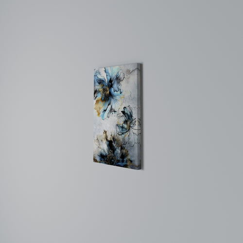 COBALT BLOSSOMS Cuadro en lienzo vertical