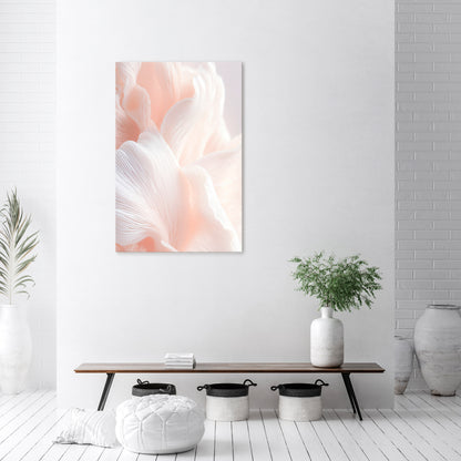 DELICATE PINK HARMONY Cuadro en lienzo vertical