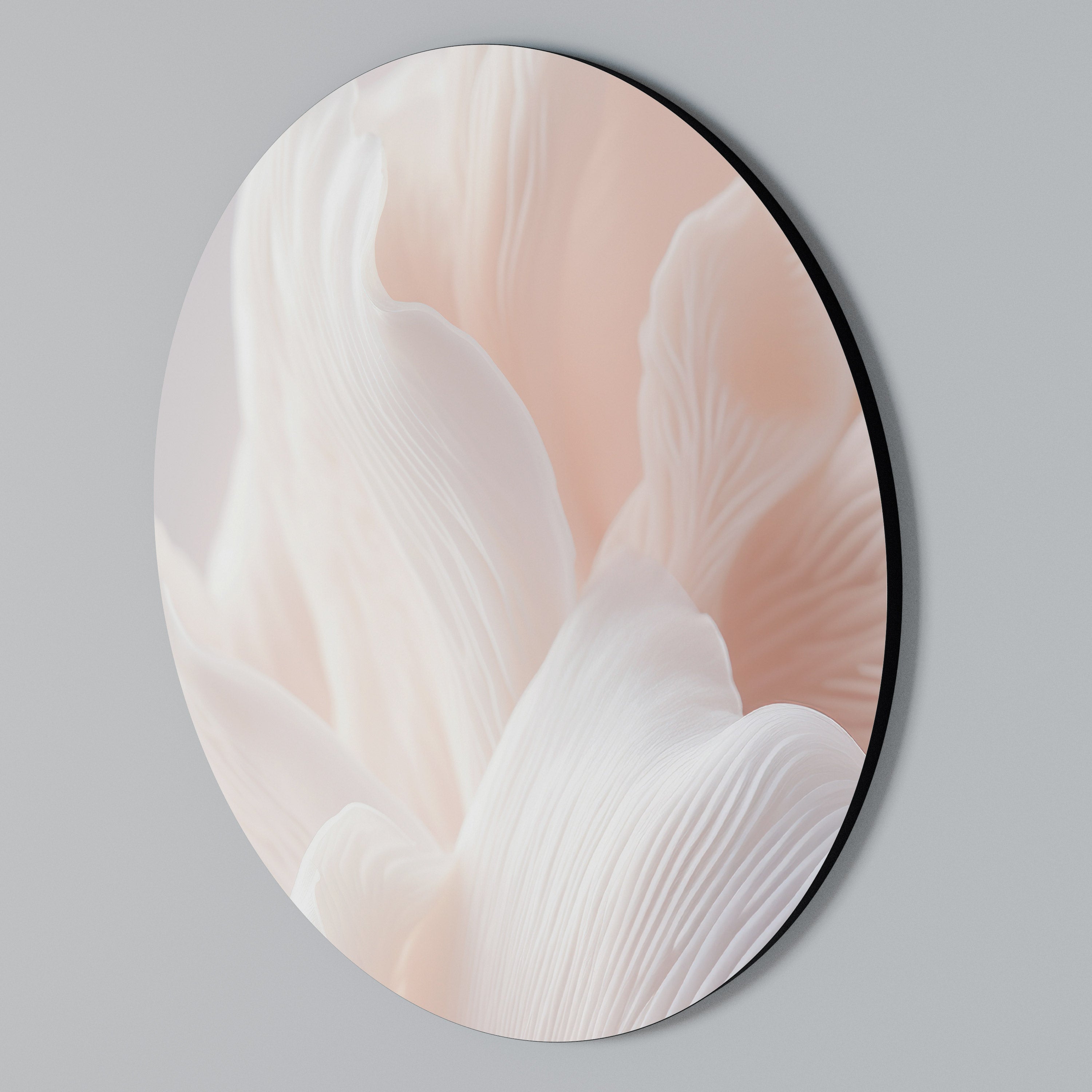 DELICATE PINK HARMONY Round Wall Art