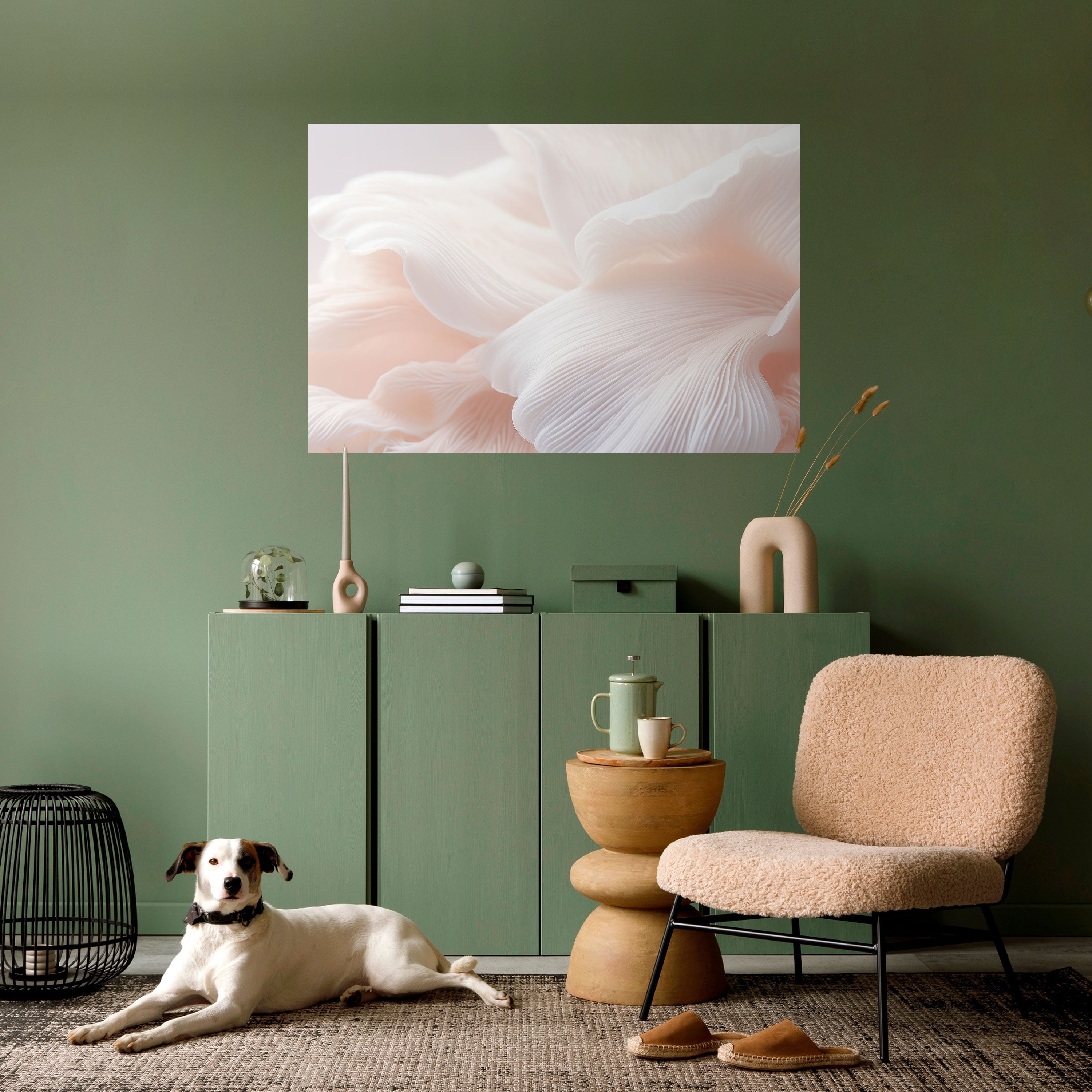 DELICATE PINK HARMONY Peel and Stick Horizontal Poster