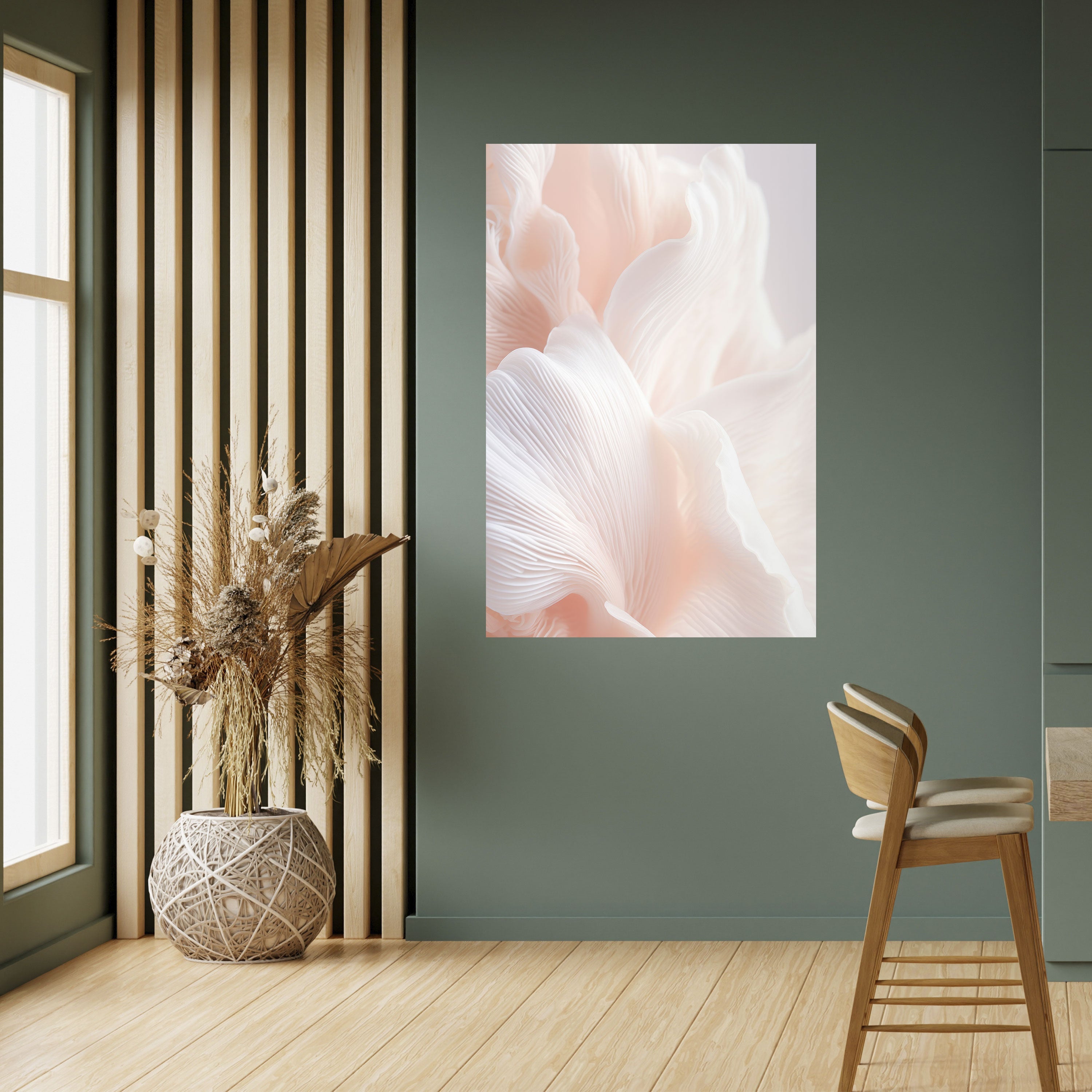 DELICATE PINK HARMONY Peel and Stick Vertical Poster