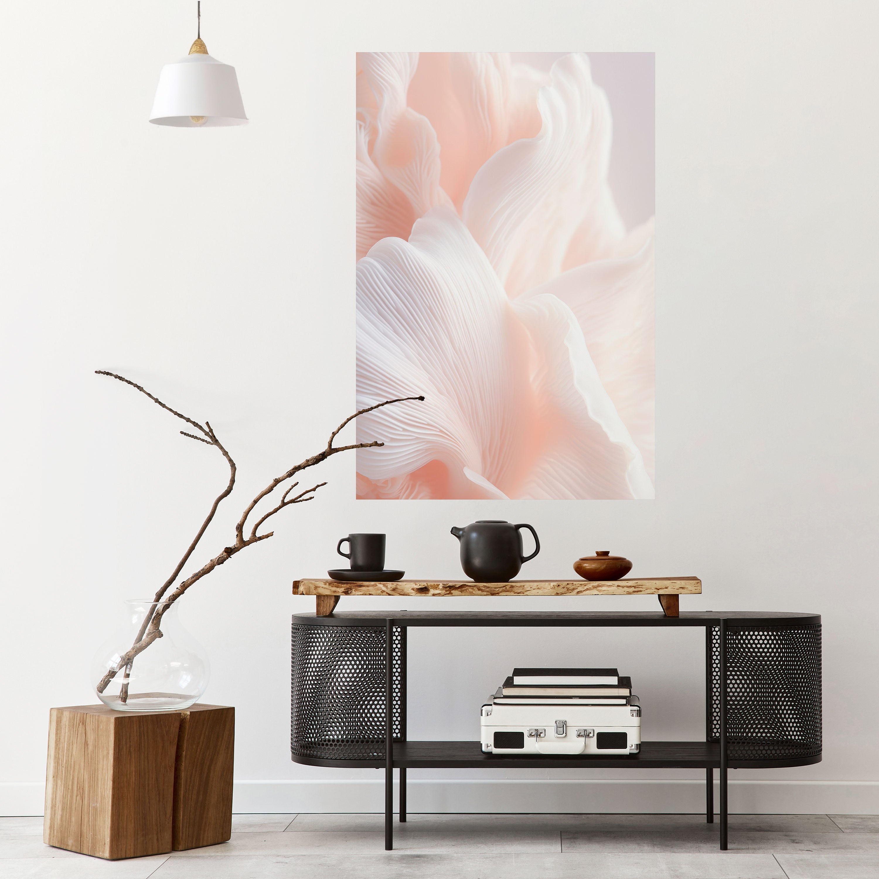 DELICATE PINK HARMONY Peel and Stick Vertical Poster
