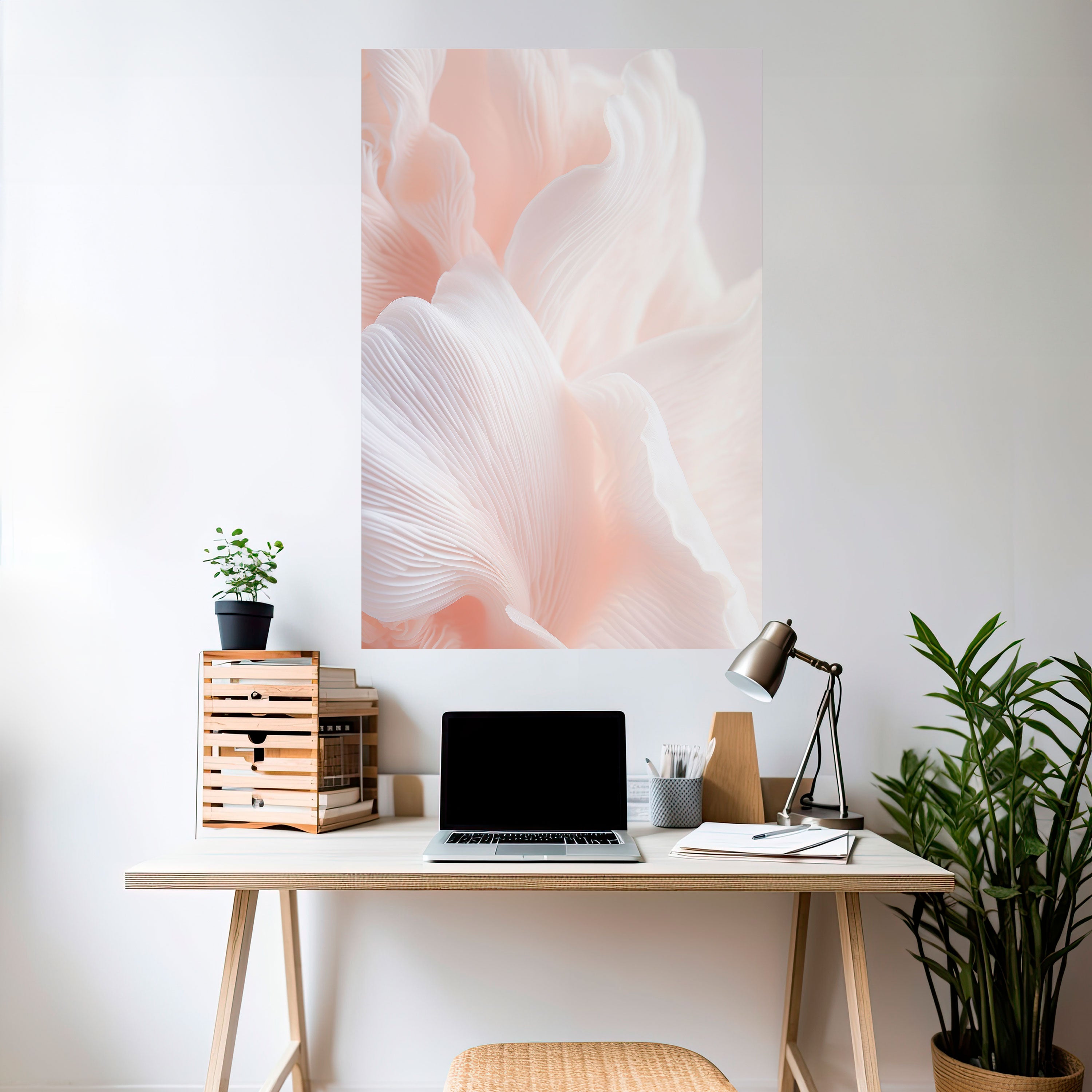 DELICATE PINK HARMONY Peel and Stick Vertical Poster