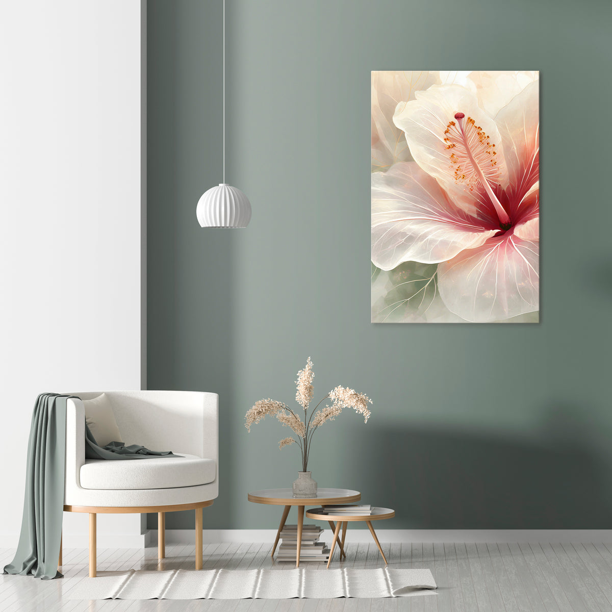 GOSSAMER FLORAL DREAM Cuadro en lienzo vertical
