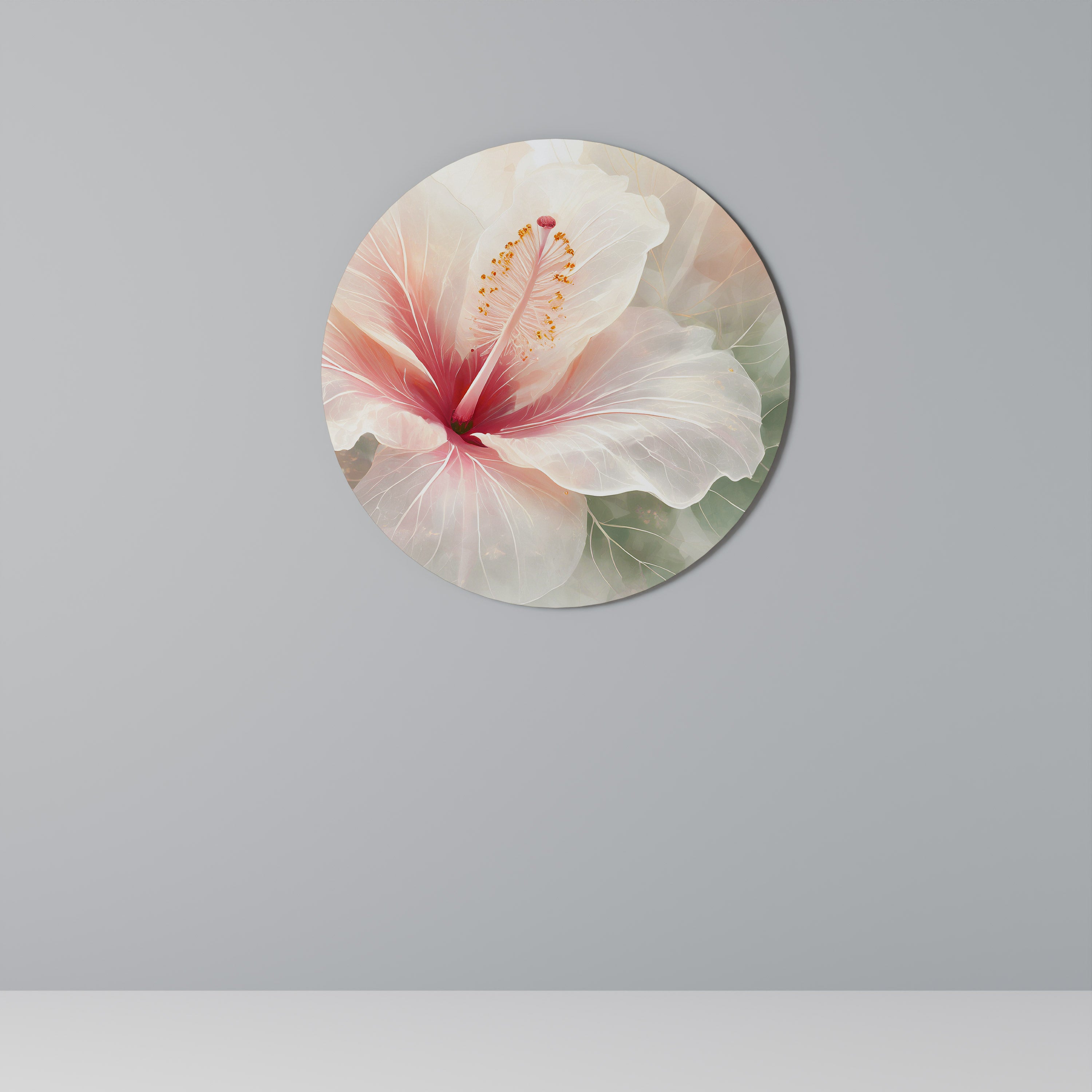 Arte de pared redondo GOSSAMER FLORAL DREAM