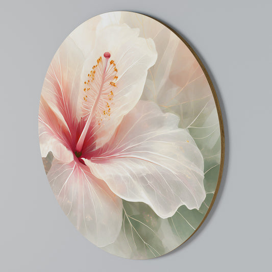 GOSSAMER FLORAL DREAM Arte de pared redondo