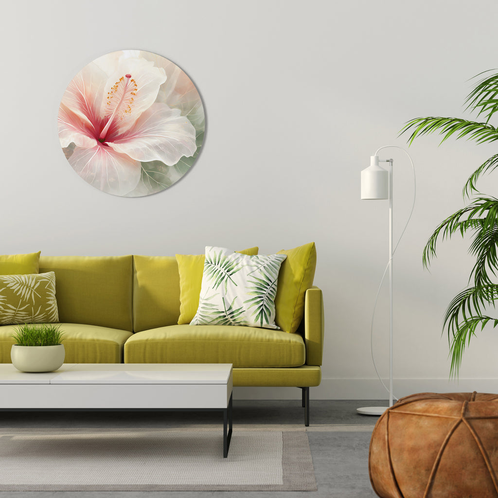 Arte de pared redondo GOSSAMER FLORAL DREAM